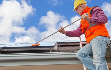 Cradle Edge soft wash roof cleaning